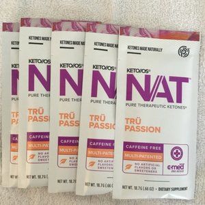 Pruvit Keto OS NAT Tru Passion 5 Packs (Caffeine Free)